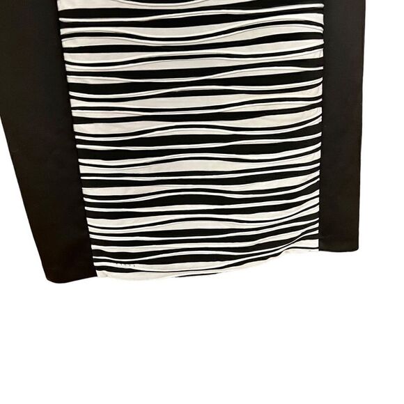 CONNECTED APPAREL Texture Striped Sheath Dress Size 16 - Picture 5 of 6